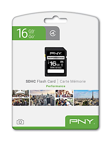 PNY 16GB Performance Class 4 SDHC Flash Memory Card, Pack Of 20