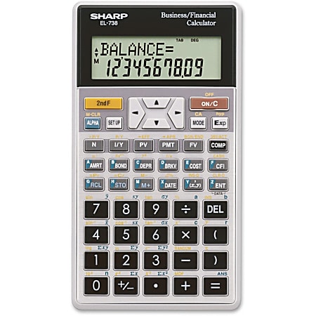 Sharp® EL-738C Financial Calculator