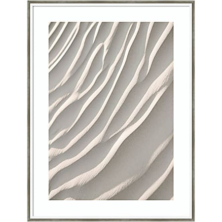 Amanti Art Sand by Design Fabrikken Wood Framed Wall Art Print, 25”W x 33”H, White