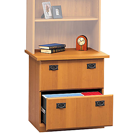 Bush Mission Pointe Lateral File, 29 1/2"H x 30"W x 23 1/2"D, Planked Maple