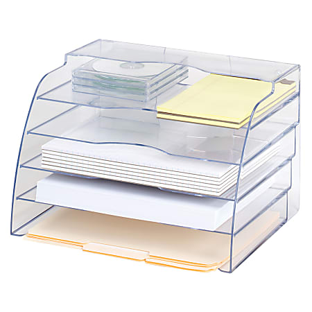 DOITOOL 2 Drawer Plastic Storage - Transparent Plastic Storage Drawers  Small Drawer Organizer - Plastic Drawers Organizer for Desk, Dressing  Table