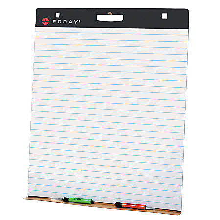 FORAY® Chart Tablet, 1" Ruled, 24" x 32", Pad Of 70 Sheets