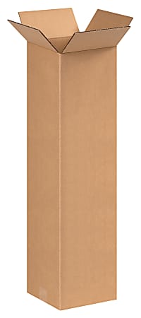 Partners Brand Corrugated Cartons, 8" x 8" x 30", Kraft, Pack Of 25