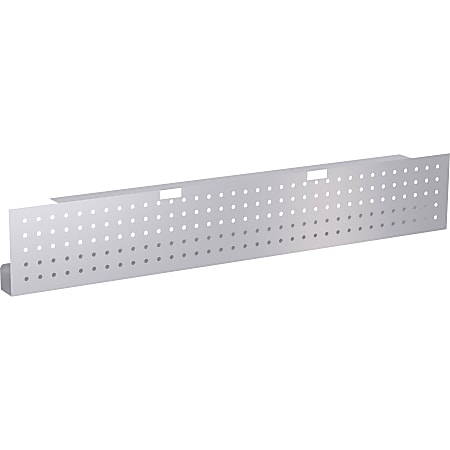 Lorell® Training Table Steel Silver Modesty Panel, 54"W, Metallic Silver