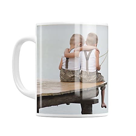 Custom Create Your Own, Photo Ceramic Coffee Mug, High Gloss White, 11-oz.