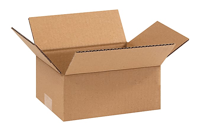 Partners Brand Corrugated Boxes, 9" x 7" x 4", Kraft, Pack Of 25