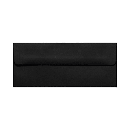 LUX #10 Envelopes, Peel & Press Closure, Midnight Black, Pack Of 50