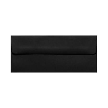 LUX #10 Envelopes, Peel & Press Closure, Midnight Black, Pack Of 50