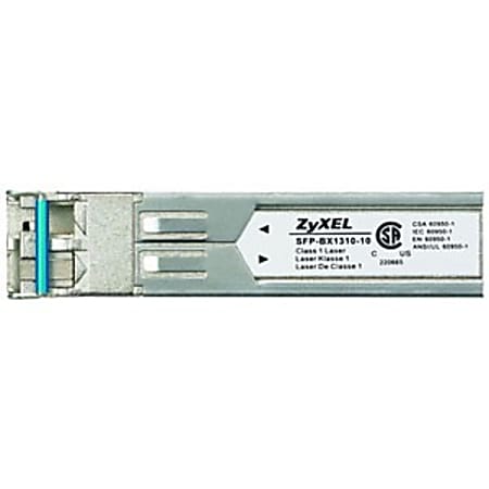 ZyXEL SFP (mini-GBIC) Module - For Optical Network, Data Networking 1 LC 1000Base-BX Network - Optical Fiber Single-mode - Gigabit Ethernet - 1000Base-BX