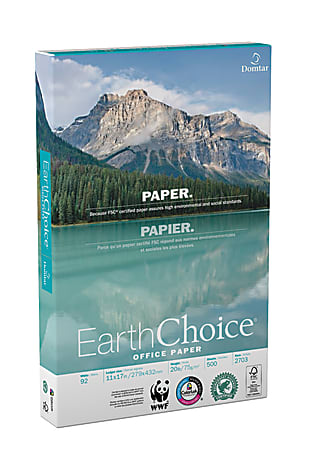 Domtar EarthChoice® Office Paper, Ledger Paper, 20 Lb, FSC Certified, Ream Of 500 Sheets