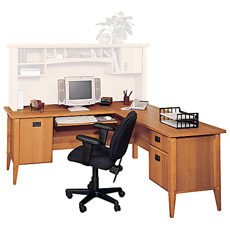 Bush Mission Pointe "L" Shaped Desk, 29 3/4"H x 70 3/4"W x 70 3/4"D, Planked Maple