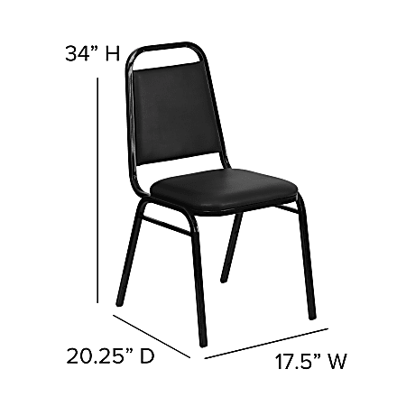 Flash Furniture HERCULES Series Trapezoidal-Back Stacking Banquet Chair ...