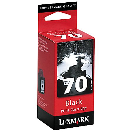 Lexmark™ 70 Black Ink Cartridge, 12A1970