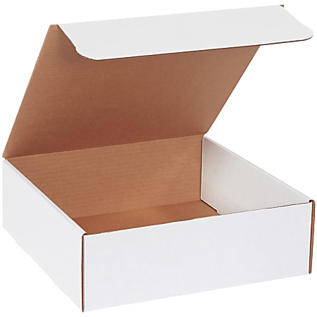 Partners Brand White Literature Mailers, 12" x 12" x 4", Pack Of 50, M12124