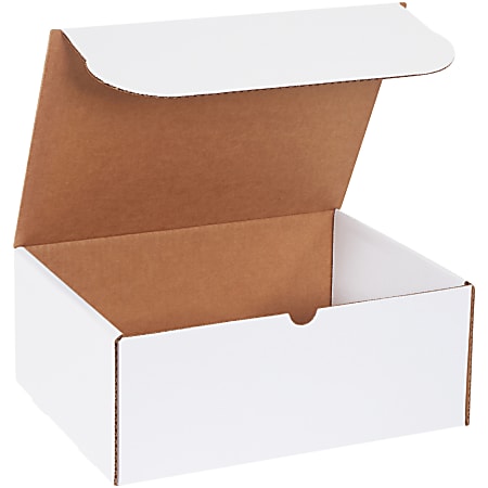 Partners Brand White Literature Mailers, 12" x 12" x 4", Pack Of 50