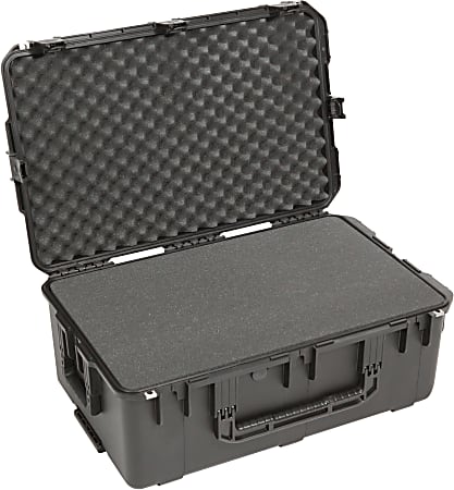 SKB Cases iSeries Protective Case With Layered Foam Interior, Built-In Pull Handle And 2 Wheels, 29"H x 18"W x 10-3/4"D, Black