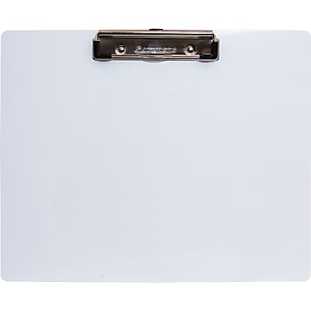 Saunders Landscape Aluminum Clipboard - 8 1/2" x 11" - Aluminum - White - 1 Each