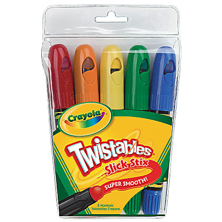 Crayola® Twistables® Slick Stix, Assorted Colors, Pack Of 5