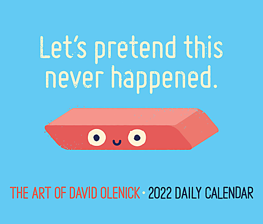 Willow Creek Press Page-A-Day Daily Desk Calendar, 5-1/2" x 6-1/4", David Olenick, January To December 2022
