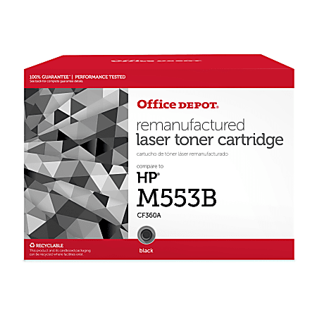 Office Depot® Remanufactured Black Toner Cartridge Replacement for HP 508A, OD508AB