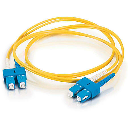 C2G 1m SC SC 9125 Duplex Single Mode OS2 Fiber Cable Plenum CMP Rated ...