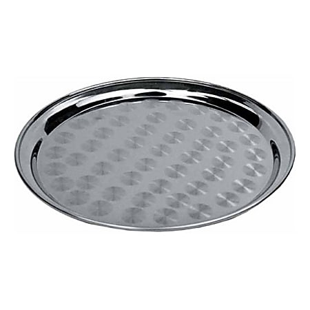 Winco Stainless Steel Round Serving Tray, 16"