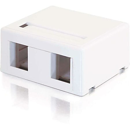 C2G Premise Plus - Surface mount box - wall mountable - white - 2 ports