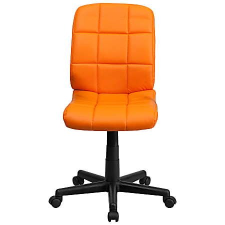 Flash Furniture Quilted Vinyl Mid Back Swivel Task Chair