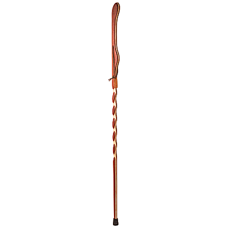 Brazos Walking Sticks™ Twisted Laminated Padauk/Maple Exotic Walking Stick, 58"