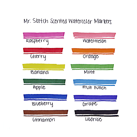 Mr Sketch Washable Markers Chisel Assorted Colors 192 Set