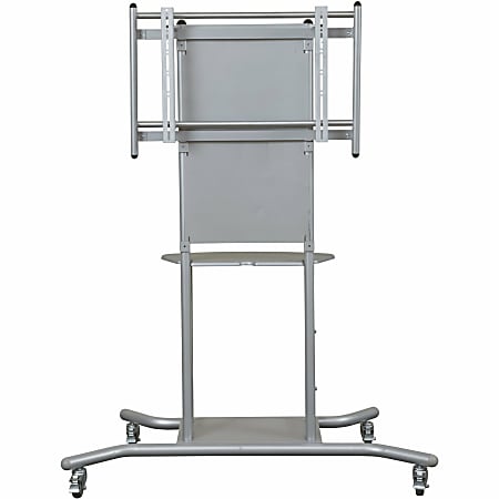 Balt Elevation Flat Panel TV Cart - Up to 70" Screen Support - 125 lb Load Capacity - Flat Panel Display Type Supported - 1 x Shelf(ves)55.8" Width - Floor Stand - Gray