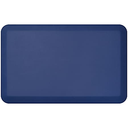 GelPro NewLife Designer Comfort Leather Grain Anti-Fatigue Floor Mat, 20" x 32", Navy