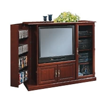 Sauder® Heritage Hill Entertainment Center With Swing-Out Side Storage, Classic Cherry