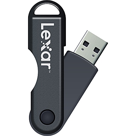 Lexar® JumpDrive® TwistTurn USB Flash Drive, 32GB, Gray