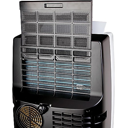 Honeywell MN10CESBB Portable Air Conditioner Cooler 2930.71 W Cooling Capacity 450 Sq. ft. Coverage Dehumidifier Washable Remote Control Black Office Depot