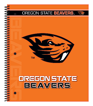 Markings by C.R. Gibson® Notebook, 9 1/8" x 11", 3 Subject, College Ruled, 300 Pages (150 Sheets), Oregon State Beavers