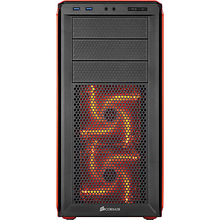 Corsair Graphite Series 230T Windowed Compact Mid Tower Case -Rebel Orange - Mid-tower - Black, Rebel Orange - Steel, Plastic - 11 x Bay - 3 x 4.72" x Fan(s) Installed - 0 - Mini ITX, ATX, Micro ATX Motherboard Supported - 13.34 lb - 6 x Fan(s) Supported
