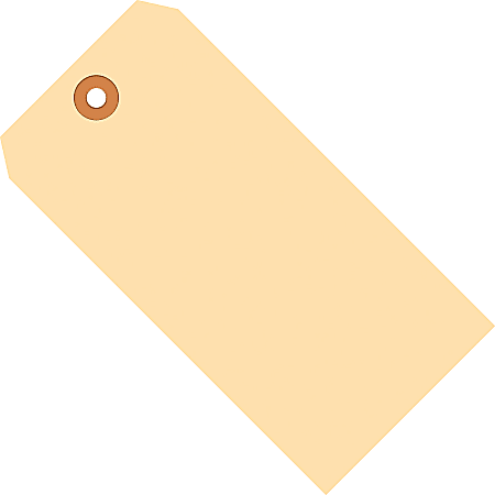 Partners Brand Manila Shipping Tags, 10 Point, #6, 5 1/4" x 2 5/8", Pack Of 1,000