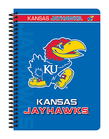 Markings by C.R. Gibson® Notebook, 5" x 7", 1 Subject, College Ruled, 160 Pages (80 Sheets), Kansas Jayhawks