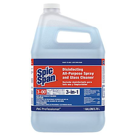 Spic And Span® Disinfecting All-Purpose Spray & Glass Cleaner, 128 Oz Bottle, Case Of 3