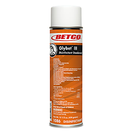 Betco® Glybet III Disinfectant, 15.5 -Oz Spray Can