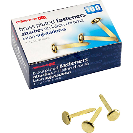 0.75 Brass Plated Paper Fasteners, 20 Boxes