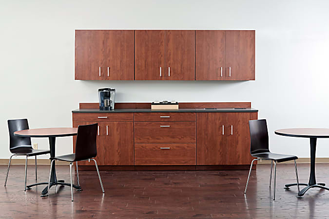 Mahogany wall shop cabinet