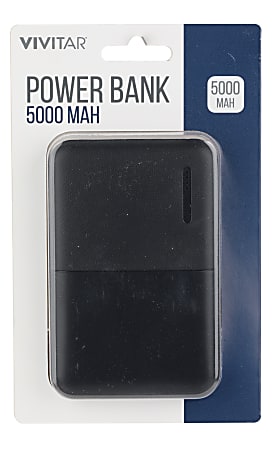 Vivitar 5000mah Power Bank Black NIL7002 BLK STK 24