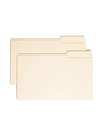 Smead® Selected Tab Position Manila File Folders, Legal Size, 1/3 Cut, Position 3, Pack Of 100