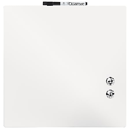 Quartet® Unframed Tile Magnetic Dry-Erase Whiteboard, 14" x 14", White