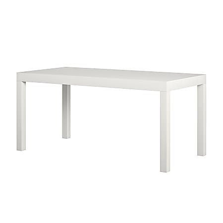 Ameriwood Parsons Coffee Table, 17-1/2"H x 39"W x 19"D, White