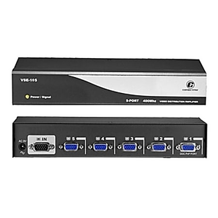 Connectpro VSE-105, 5-port 400MHz Video Splitter