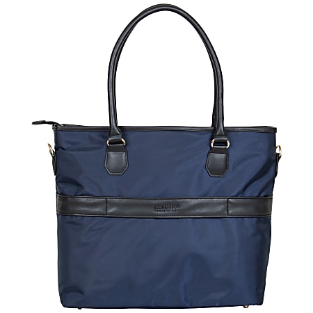 Kenneth Cole Reaction Chelsea Messenger Bag With 15 Laptop Pocket Navy Office Depot
