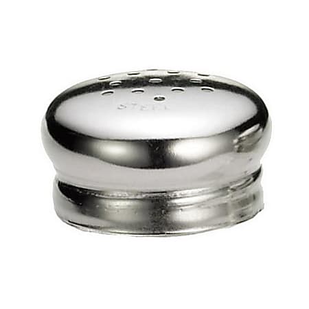 Tablecraft Salt And Pepper Shaker Tops, Stainless Steel, Pack Of 24 Tops